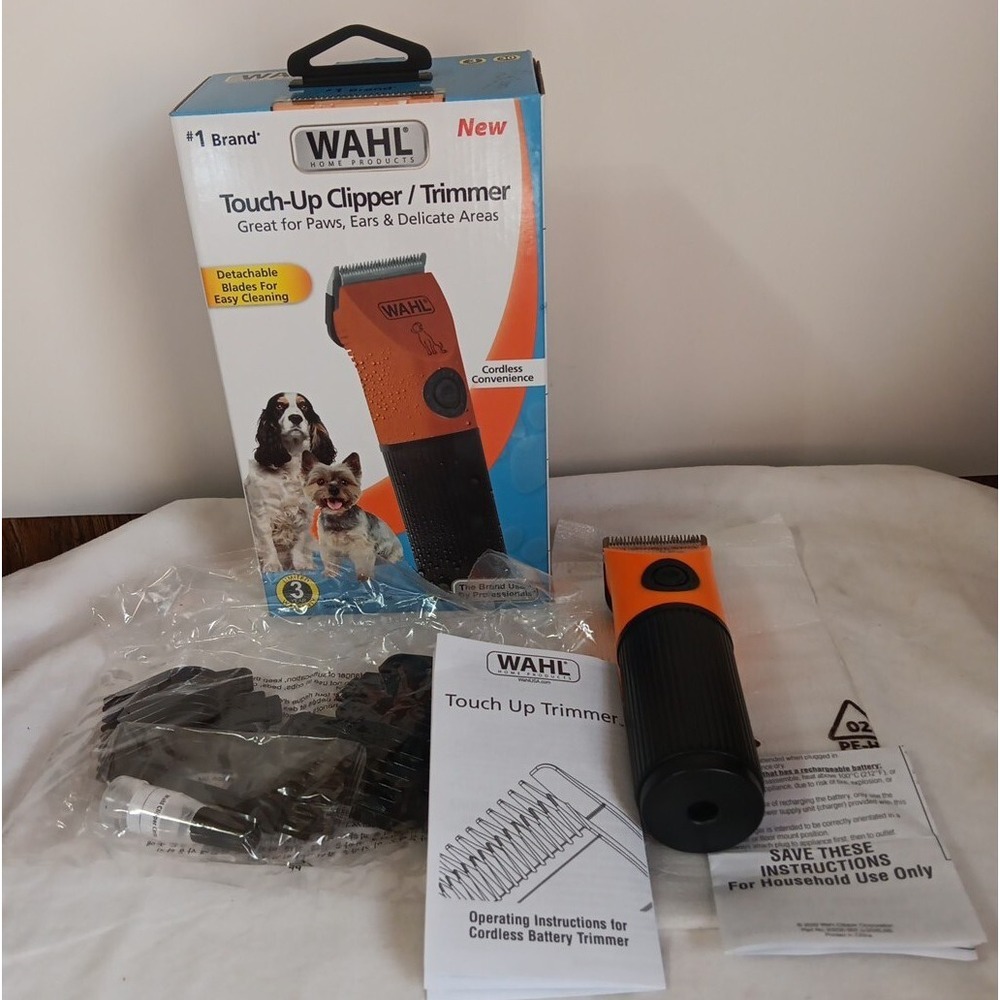 Wahl Touch Up Pet Trimmer Touch Up Clipper Battery Powered Orange/Black READ‎